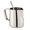 12 oz Milk Frothing Pitcher with Spoon, Stainless Steel Froth Cup for Latte Art, Espresso, Barista, Coffee Shop